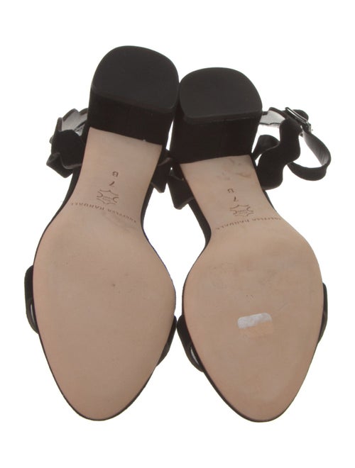 Loeffler Randall Suede Scalloped Accent Sandals