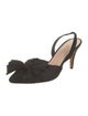Loeffler Randall Suede Bow Accents Slingback Pumps