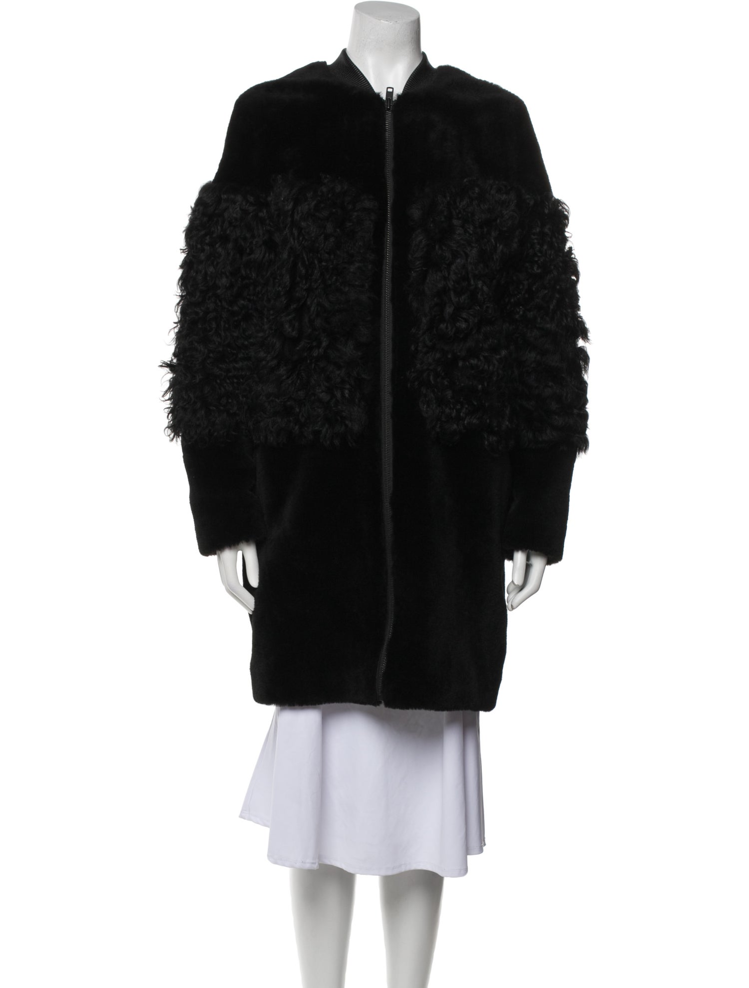Loeffler Randall Shearling Fur Coat