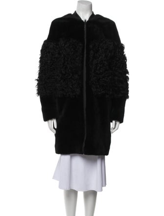 Loeffler Randall Shearling Fur Coat
