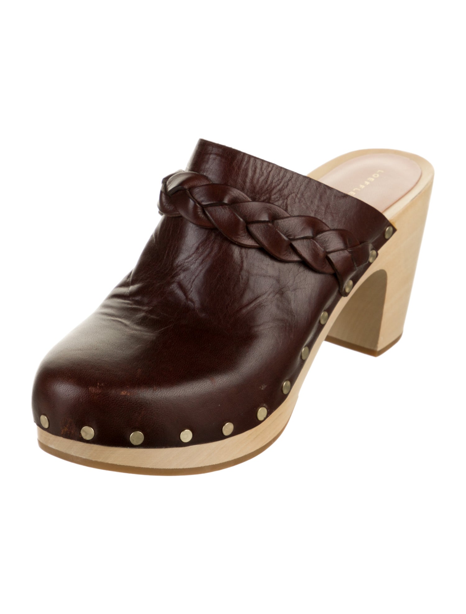 Loeffler Randall Leather Braided Accents Mules