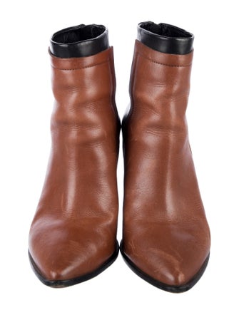 Loeffler Randall Leather Colorblock Pattern Boots