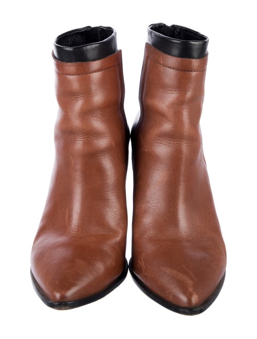 Loeffler Randall Leather Colorblock Pattern Boots