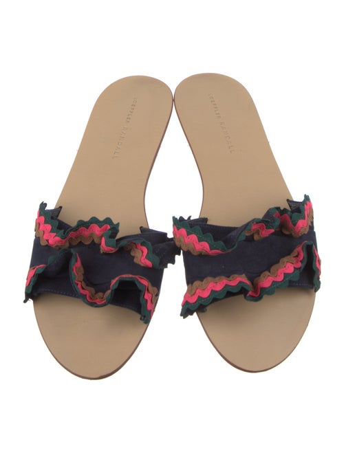 Loeffler Randall Suede Striped Slides