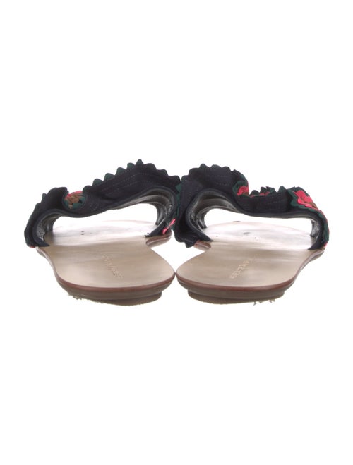 Loeffler Randall Suede Striped Slides