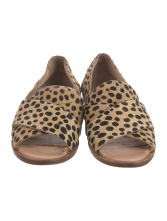 Loeffler Randall Ponyhair Animal Print Slides