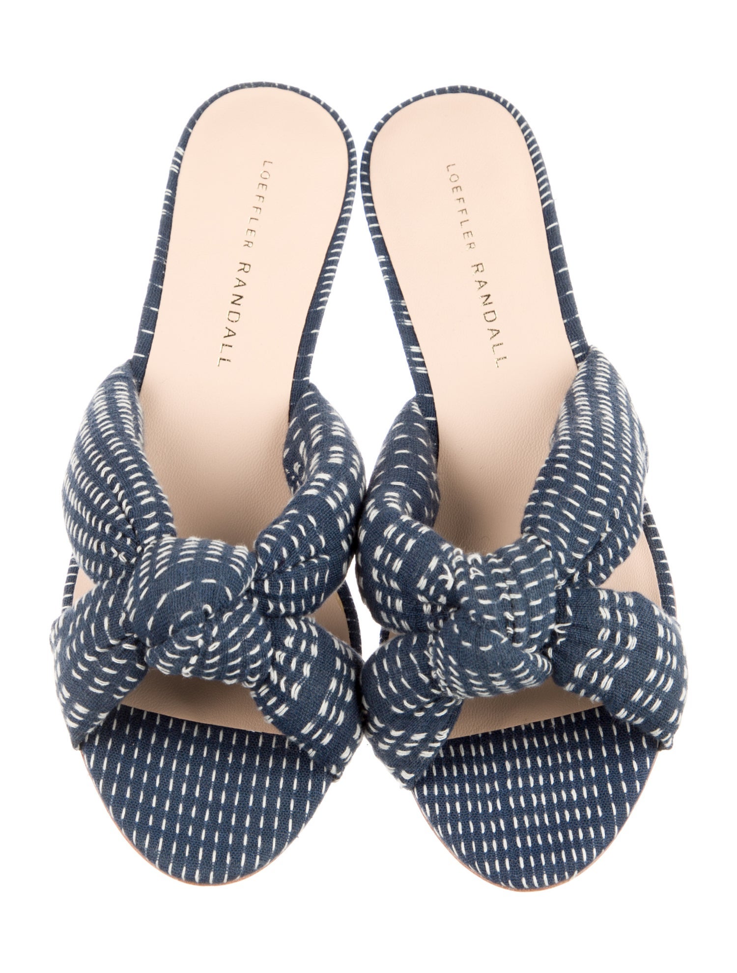 Loeffler Randall Striped Slides