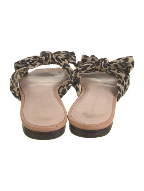 Loeffler Randall Animal Print Bow Accents Slides