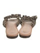 Loeffler Randall Animal Print Bow Accents Slides