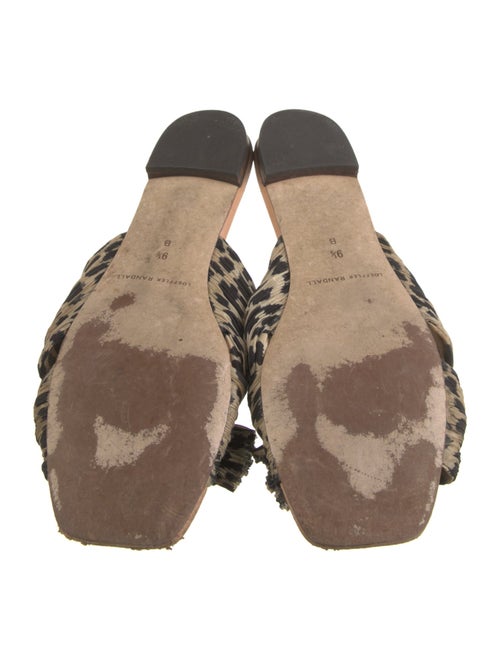Loeffler Randall Animal Print Bow Accents Slides
