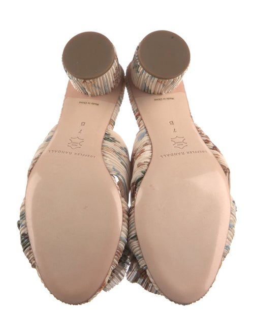 Loeffler Randall Floral Print Bow Accents Slides