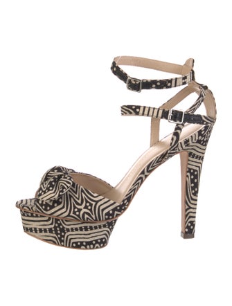 Loeffler Randall Canvas Printed Sandals