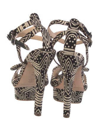 Loeffler Randall Canvas Printed Sandals