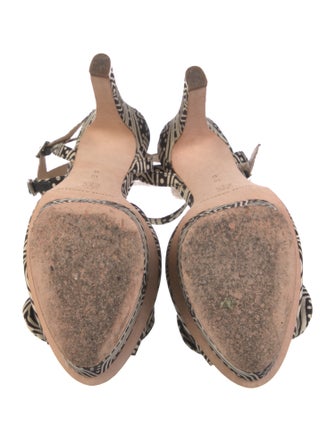 Loeffler Randall Canvas Printed Sandals