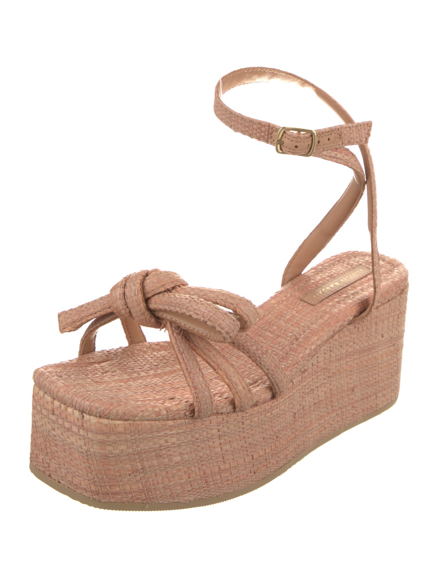 Loeffler Randall Raffia Bow Accents Espadrilles