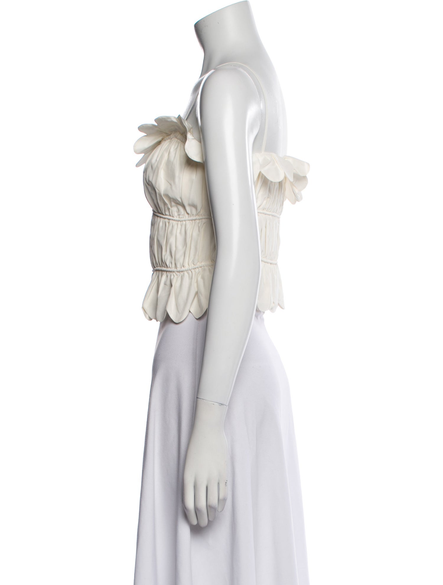 Loeffler Randall Square Neckline Sleeveless Crop Top