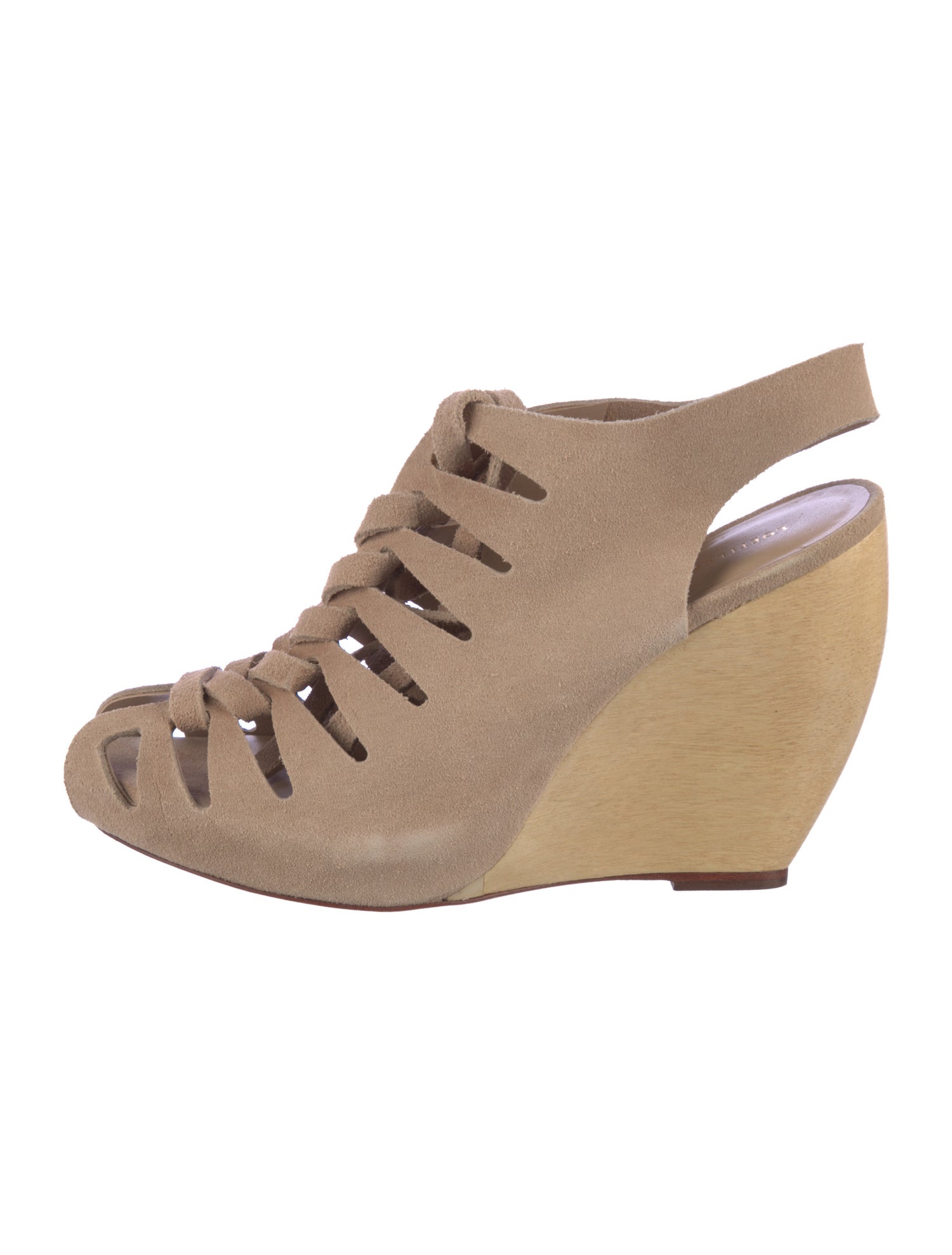 Loeffler Randall Suede Cutout Accent Slingback Sandals