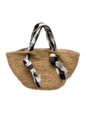 Loeffler Randall Raffia Top Handle Bag