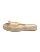 Loeffler Randall Jute Bow Accents Espadrilles