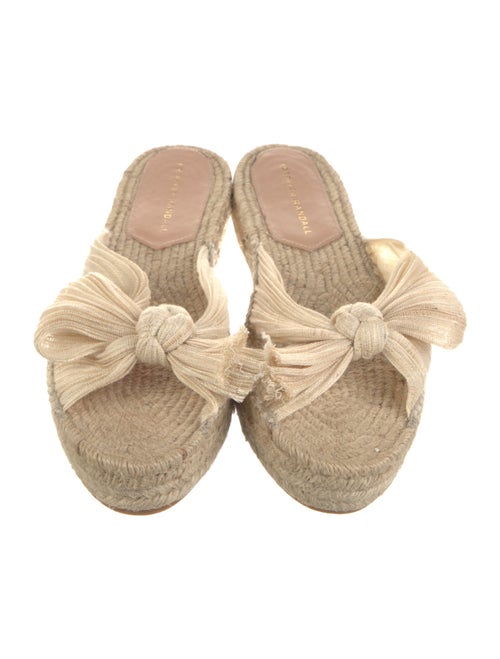 Loeffler Randall Jute Bow Accents Espadrilles