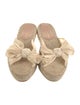 Loeffler Randall Jute Bow Accents Espadrilles