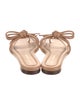Loeffler Randall Leather Bow Accents Slides