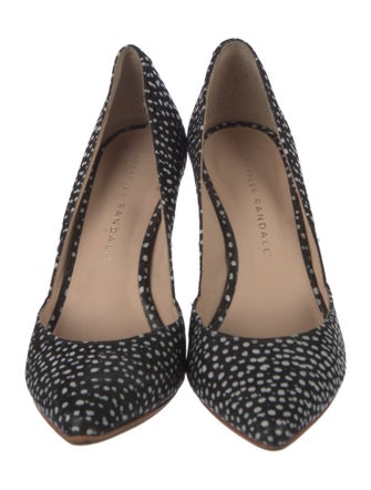 Loeffler Randall Suede Printed D'Orsay Pumps