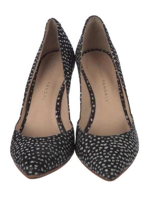 Loeffler Randall Suede Printed D'Orsay Pumps