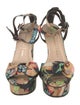Loeffler Randall Canvas Printed Sandals
