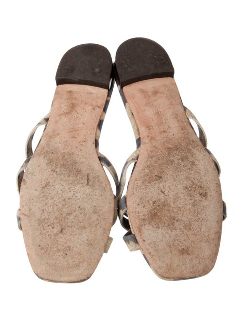 Loeffler Randall Suede Animal Print Slides