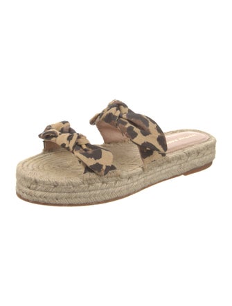 Loeffler Randall Canvas Animal Print Espadrilles