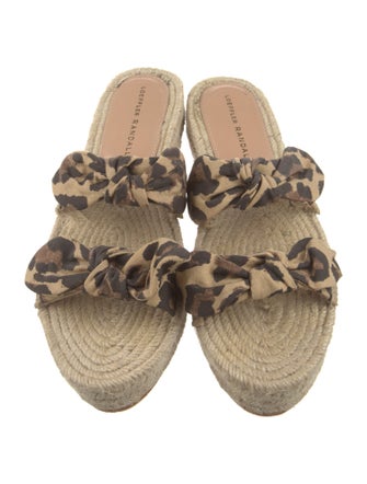 Loeffler Randall Canvas Animal Print Espadrilles