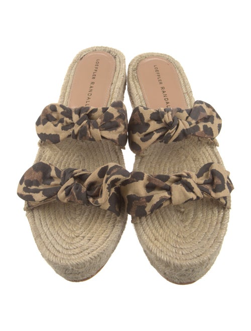 Loeffler Randall Canvas Animal Print Espadrilles
