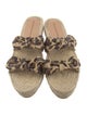 Loeffler Randall Canvas Animal Print Espadrilles