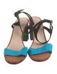Loeffler Randall Colorblock Pattern Grosgrain Trim Sandals