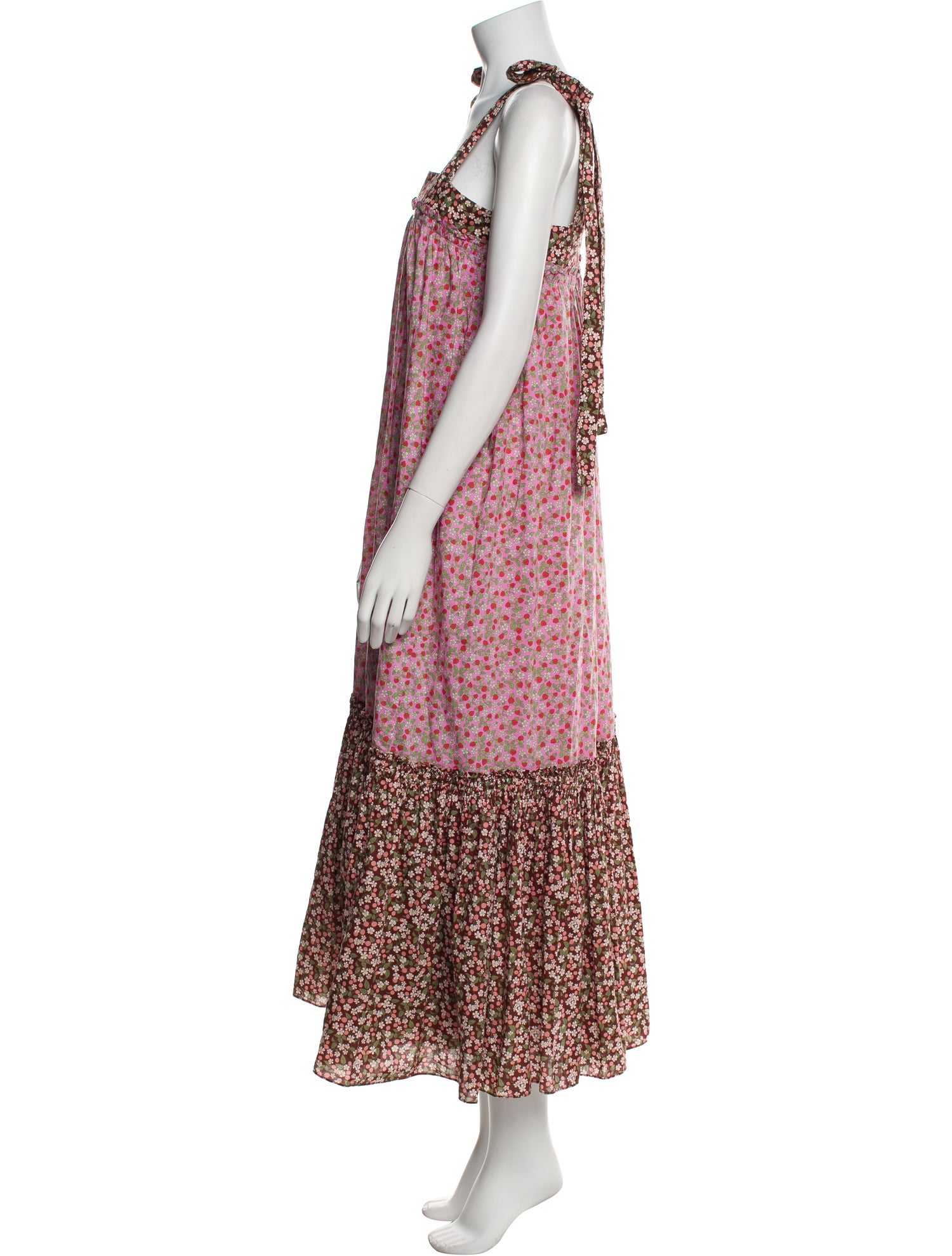 Loeffler Randall Floral Print Long Dress