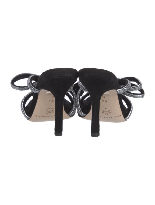Loeffler Randall Suede Bow Accents Slides