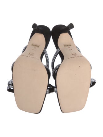 Loeffler Randall Suede Bow Accents Slides