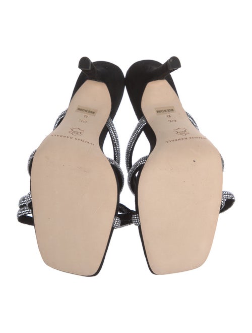 Loeffler Randall Suede Bow Accents Slides