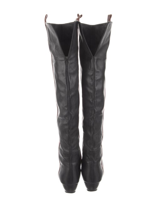 Loeffler Randall Leather Colorblock Pattern Boots