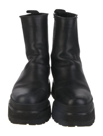 Loeffler Randall Leather Combat Boots