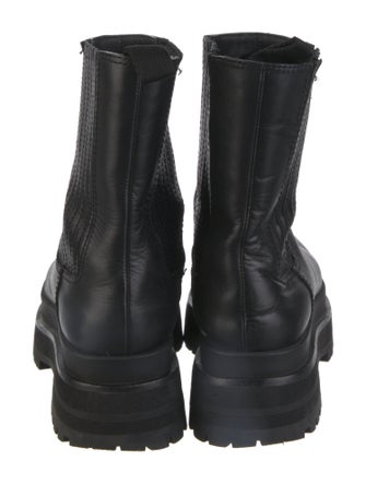 Loeffler Randall Leather Combat Boots