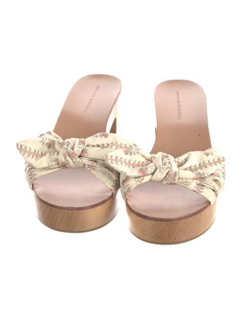Loeffler Randall Canvas Bow Accents Slides