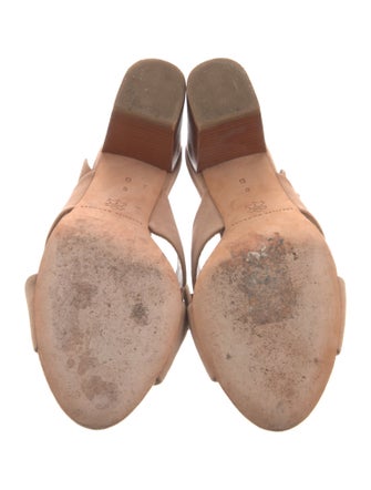 Loeffler Randall Suede Ruffle Embellishment Slides