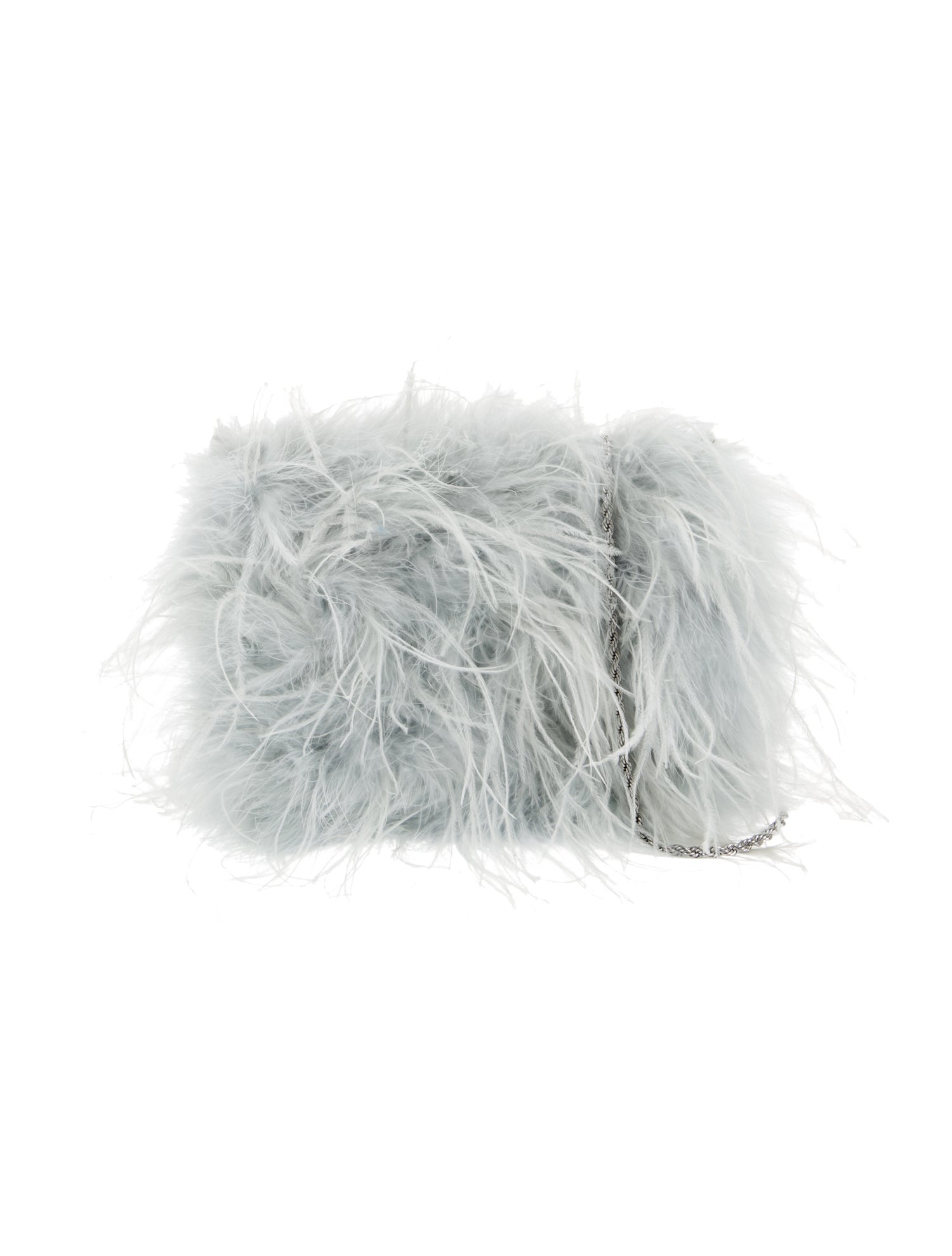 Loeffler Randall Ostrich Feather Evening Bag