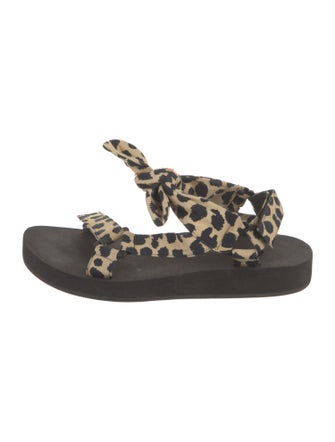 Loeffler Randall Canvas Animal Print Espadrilles