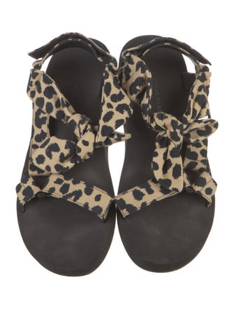 Loeffler Randall Canvas Animal Print Espadrilles