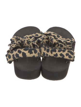 Loeffler Randall Canvas Animal Print Espadrilles