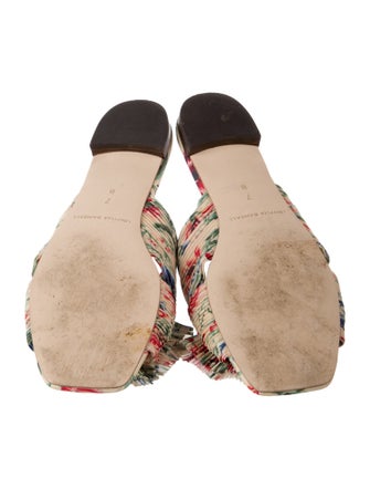 Loeffler Randall Printed Bow Accents Slides