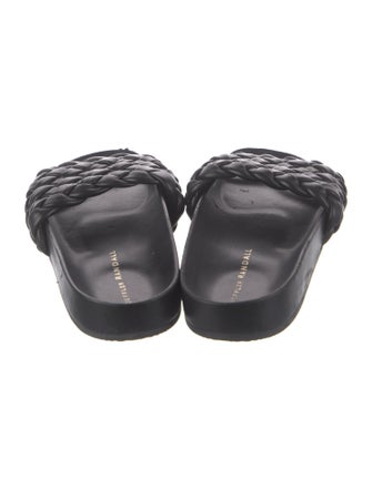 Loeffler Randall Leather Slides